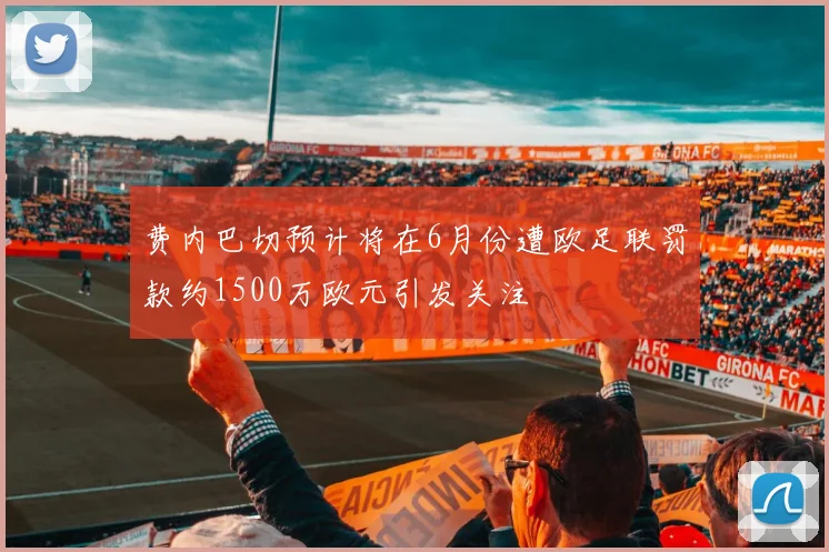 费内巴切预计将在6月份遭欧足联罚款约1500万欧元引发关注